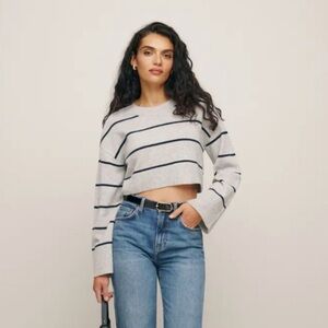 Reformation Paloma Recycled Cashmere Blend Crop Sweater